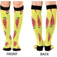 thumbnail image 2 of Coolnut 1 Pack Watermelon Pattern Compression Socks for Women Men Knee High Stocking for Running,Athletic,Medical, 2 of 6