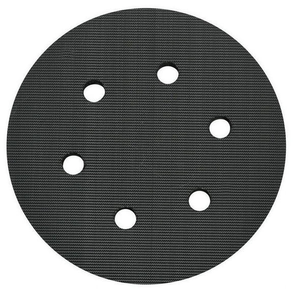 6 in. Black Standard Hook-and-Loop Pad