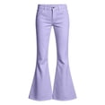 thumbnail image 7 of School Uniform Pants for Girls High Waist Flare Leg Dress Bell Bottoms Girls Flare Leggings Kids School Uniform Bell Bottoms Stretch High Waist Chino Dress Pants for Teen Size 5-16 Years, 7 of 7