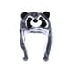 thumbnail image 3 of Gorro de peluche perfecl con orejeras para niños y niñas, divertido, Mapache gris, 3 of 8