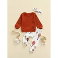 thumbnail image 2 of xiaxaixu Ensemble pour Bébé Fille, Hauts à Manches Longues à Col Rond, Pantalons Imprimés, 2 of 9