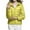Yellow, variant on Blmnix Fall Womens Jackets Gold Packable Long Sleeve Short Puffer Solid Quilted Jackets for Lady Casual