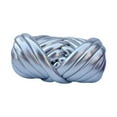 thumbnail image 4 of Hilo grueso, hilo voluminoso, tejido a mano, nudo trenzado, 500 g, hilo para tejer a brazo, longitud 15 m Plata, 4 of 9