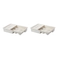 thumbnail image 1 of Organizador de bandeja de basura Inteprter ajustable Blanco 2Conjunto, 1 of 6