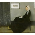 thumbnail image 2 of Whistler, James McNeill 22x20 Gold Ornate Wood Framed with Double Matting Museum Art Print Titled - Whistlers Mother, 2 of 4