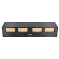 thumbnail image 2 of 4 Way VU Meter 3 Level Adjustable Gain RCA XLR Switcher Adapter Sound Level Indicator 100‑240V US Plug, 2 of 14