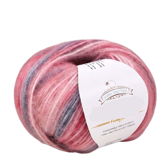 Hand Knitting Mohair Yarn for Crochet, Fuzzy Silky Lace Weight Yarn for Knitting Needles, for Soft Sweater Scarf Shawl Winter Wearable Crafts