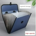 thumbnail image 2 of A4 Expanding File Folder -Business Office Organiser Bag Portable Briefcase Handcarry Case Organ Bag Paperwork Classification 13 Pockets, 2 of 9