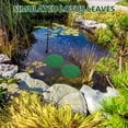 thumbnail image 3 of Shisuyan Artificial Pond Plants Fake Lotus Leaf Green 15pcs, 3 of 9