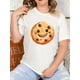 thumbnail image 1 of Chocolate Chip Cookie T-shirt with Filling, Happy Cookie, Printed Cute Style T-shirt, Illustration SCamisetas para mujer, lindas camisetas con estampado gráfico, de manga corta, estilo casual, para ve, 1 of 7