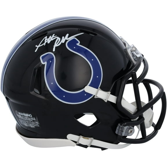 Anthony Richardson Indianapolis Colts Autographed Riddell Indiana Nights 2023 Alternate Speed Mini Helmet - Fanatics Authentic Certified