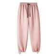 thumbnail image 2 of Men's Casual Pants Men's Casual Pants Solid Color Suede Straight And Pink XL, 2 of 4