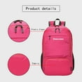 thumbnail image 4 of Summer Savings Lightweight Hiking Backpack Water, 20L Packable Daypack Foldable Small Backpack For Travel Pink, 4 of 5