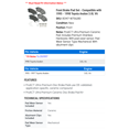thumbnail image 2 of Front Brake Pad Set - Compatible with 1995 - 1998 Toyota Avalon 3.0L V6 1996 1997, 2 of 2