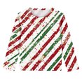 thumbnail image 7 of BaoFuBaoMei Crewneck Shirts Boys Girls Christmas Striped Long Sleeve Pullover Tops Slim Fall Clothing for Christmas Dinner Vacation Holiday, 7 of 7