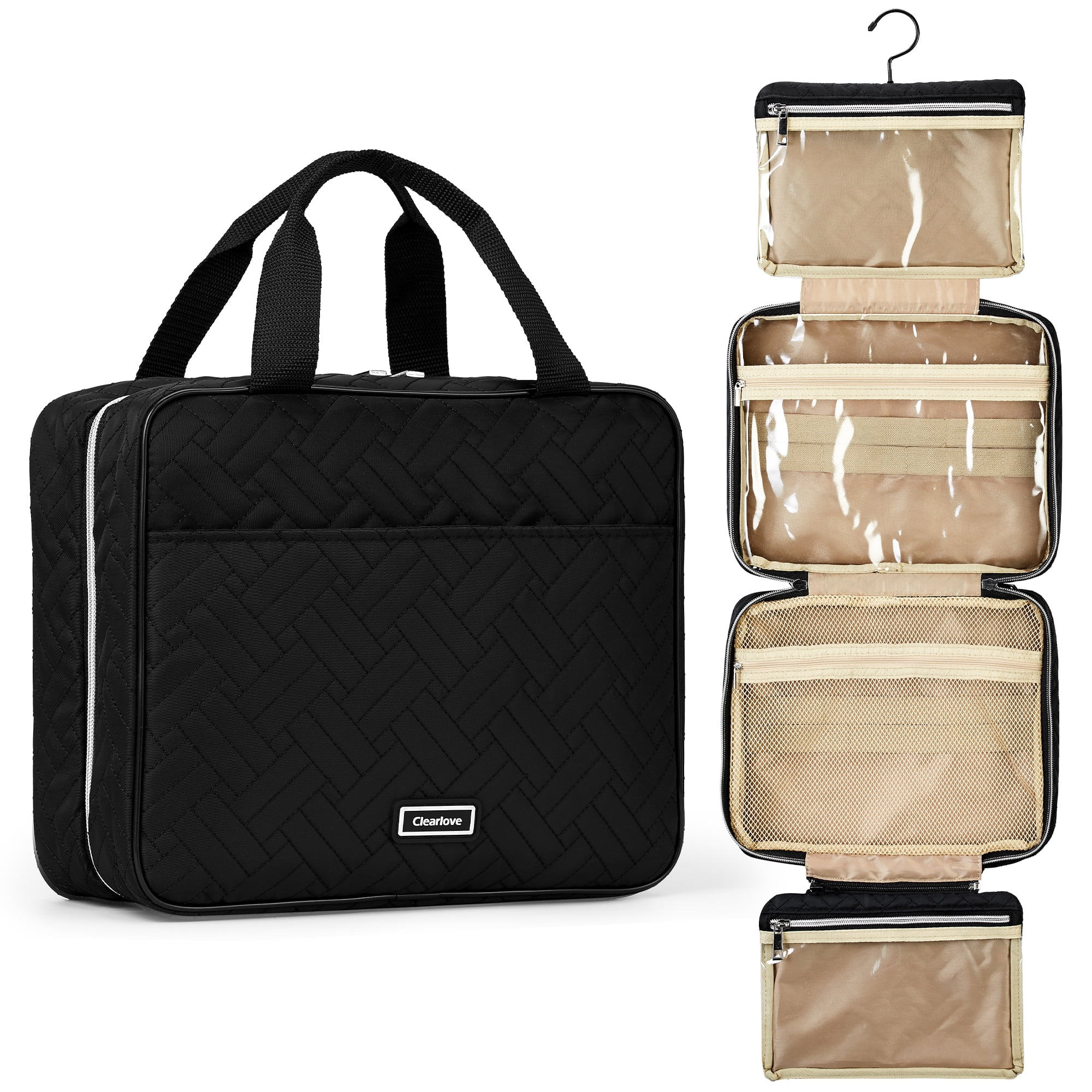 FairyStar Toiletry Bag Travel Bag with Hook, Women's Toiletry Bag with