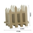thumbnail image 3 of Clearance & more Savings White Plastic Picket Fence Christmas Trees Decorating For Xmas Tree Home Wedding Festive Party Increase The Strong At-mosphere of Christmas Holiday on Clearance!, 3 of 6