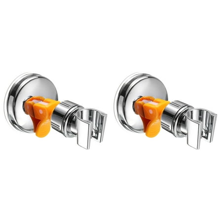 2Pcs Shower Head Holder, Suction Cup Shower Head Holder, Handheld Removable Showerhead(Silver/White)