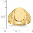 thumbnail image 5 of 14K Yellow Gold Men's Signet Ring Size 10, 5 of 6