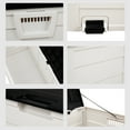 thumbnail image 2 of 75 Gallon Outdoor Storage Box, Large Resin Sturdy Deck Box, Outdoor Garden Plastic Storage Deck Box with Tools Cushions and Lockable Seat, for Patio Furniture Garden, White, 2 of 9