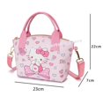 thumbnail image 3 of Hello Kitty Sanrio Kuromi-Bolso de mano de piel con dibujos animados para niños, bandolera de hombro con melodía, perro, canela, regalo para niños, 3 of 5