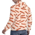 thumbnail image 3 of Hoodies for Men - Bacon Print No.909 Long Sleeve Comfrt Men'S Fashion Hoodies & Sweatshirts, Sweatshirts for Men Hoodies Pullover Clothing Clothes with Pouch, 3 of 7