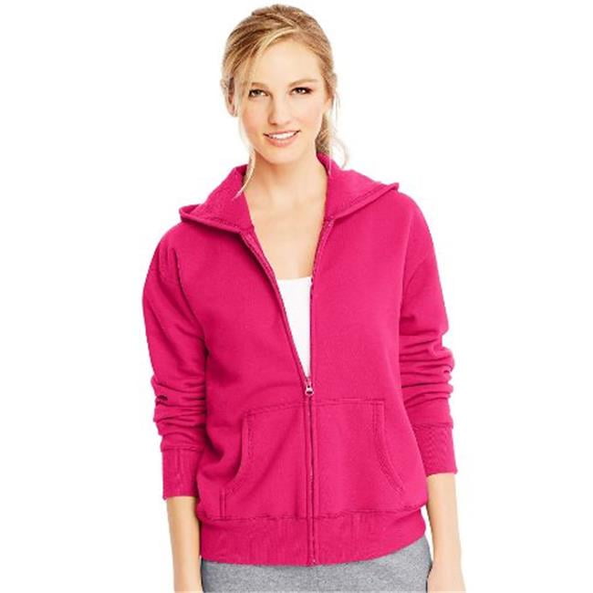 Hanes Womens ComfortSoft EcoSmart Full-Zip Hoodie Sweatshirt, L, Slate  Heather - Walmart.com