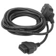 thumbnail image 2 of OBD2 Conector de cable de diagnóstico de coche de 16 pines a 16 pines ABS OBD2 Extensión de divisor PRO3 (5 m / 16,4 pies, negro) Cable de diagnóstico Spptty reparación de automóviles, 2 of 7