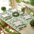 thumbnail image 6 of St. Patrick's Day Placemats Set of 12, Four Leaf Clovers Pattern Table Mats Washable Heat-Insulation Non-Slip Place Mats for Kitchen Dinner Table Indoor Outdoor Decor,13x19 Inch Yellow Green, 6 of 9