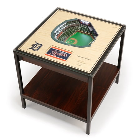 Detroit Tigers 25-Layer StadiumViews Lighted End Table