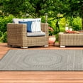 thumbnail image 7 of Mainstays 5’ x 7’ Woven Gray MedallionOutdoor Rug, 7 of 7