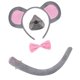 thumbnail image 5 of Disfraz de ratón para niños y niñas, diadema con orejas de ratón para fiestas, actuaciones y cumpleaños. Estilizar un, 5 of 9