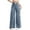Blue#10, variant on Wiicoznt Wide Leg Jeans Woman Casual Loose High Waist Solid Color Fashion Denim Pants Long Strechy Womens Jeans