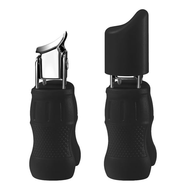 Pisexur Belleza Maquillaje Cortaúñas de boca inclinada de acero inoxidable con ranura para uñas, minicortaúñas portátil de gran apertura.para mujeres y hombres