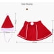 thumbnail image 4 of Capa de terciopelo rojo navideño para perro, capa para cachorro, disfraz, capas y sombrero de Navidad para mascota JM, 4 of 5