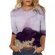 thumbnail image 2 of Camisetas Básicas Camisetas sin mangas de ganchillo estampadas étnicas Jersey Mujer Ropa de vacaciones (Púrpura M) Cgtredaw Para estrenar, 2 of 7
