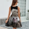 thumbnail image 6 of Hedgehog Dress Fashion Beach Long Dresses Female Party Printed Sundress, 6 of 7