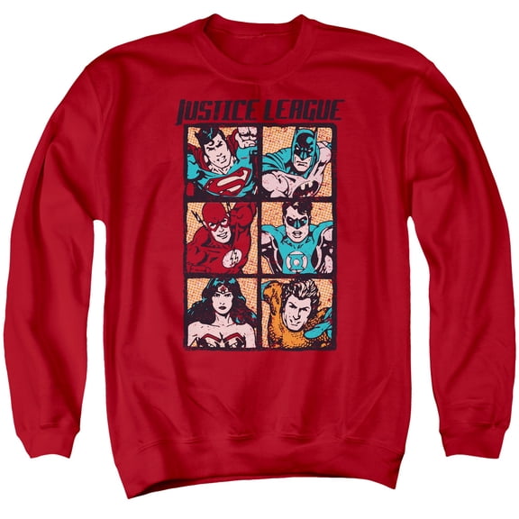 Jla - Rough Panels - Crewneck Sweatshirt - Small
