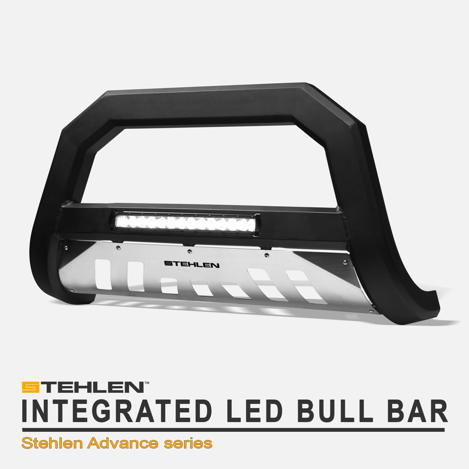 1997-2002 Expedition Stehlen 714937183377 Advance Series Bull Bar Matte Black For 1997-2003 Ford F150 F250 Light Duty 2004 Heritage