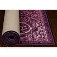 thumbnail image 4 of Maples Rugs Pelham Vintage Kitchen Rugs Non Skid Accent Area Carpet [Made in USA], 2'6 x 3'10, Wineberry, 4 of 5