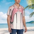 thumbnail image 5 of Fotbe High Heel Shoes Butterfly Hawaiian Shirt For Men Unisex Summer Beach Casual Short Sleeve Cotton Linen Button Down Shirts-3x-Large, 5 of 9