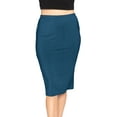 thumbnail image 4 of Stretch Is Comfort Women's Soft Stretch Midi Skirt | Adult  Small - 5x, 4 of 9