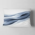 thumbnail image 2 of Designart Glittering Light Blue Pattern - Abstract Throw Pillow - 12x20, 2 of 5