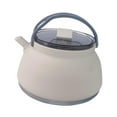 thumbnail image 1 of Almencla Bouilloire de Camping 1.5L Théière Pliable Pot de Cuisson pour Réunions de Famille Randonnée Kaki Clair, 1 of 8