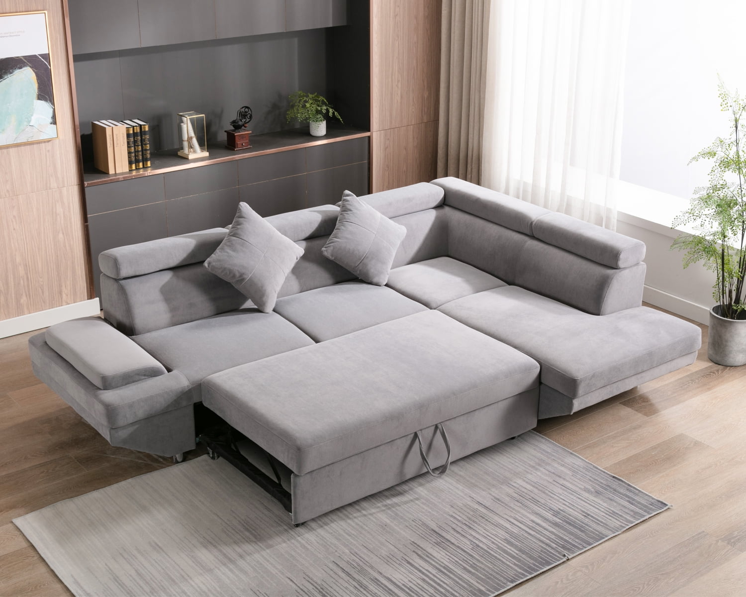 fdw sectional sofa bed