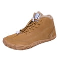 thumbnail image 2 of KANG Winter Ankle Boots With Fleece Elastic Lace Up Mid Top Slip Boots For Cold Weather Comfort, 2 of 9