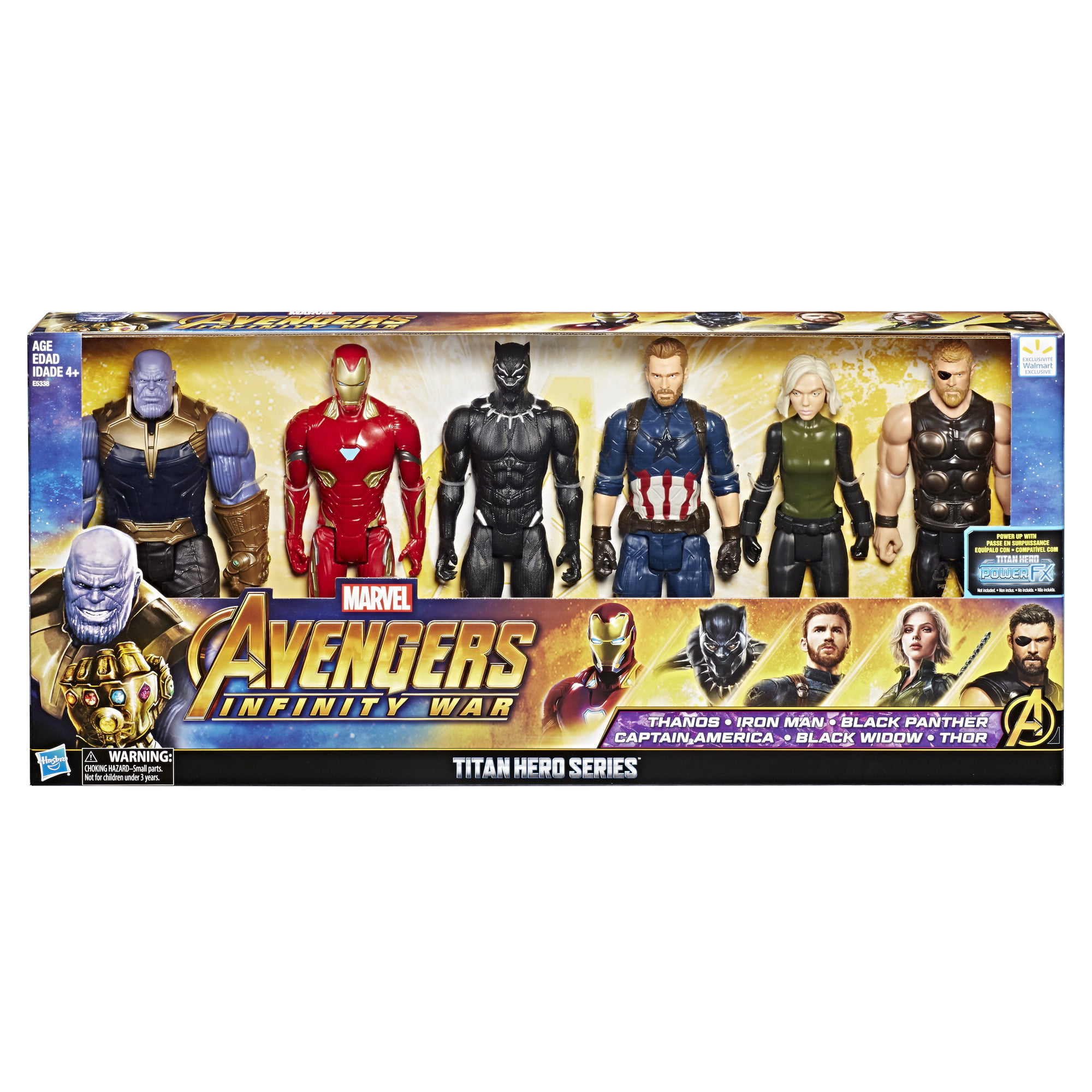 Marvel Avengers Infinity War Black Widow Action Figure WITH Titan Power Fx Pack 