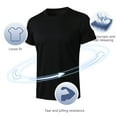 thumbnail image 5 of Menâs Short Sleeve Dry Fit Active Crew Neck T Shirt - Athletic Running Gym Workout Tee Tops, 5 of 9