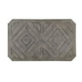 thumbnail image 4 of Rustic Gray Dining Table - 60" Rectangular, Diamond Wood Grain, Wire-brushed Finish, Trestle Base, Seats 6. Perfect for Dining Room., 4 of 6