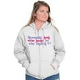 thumbnail image 5 of Mermaids Don't Wear Pants Funny Beach Zip Hoodie Sweatshirt Women Brisco Brands M, 5 of 6